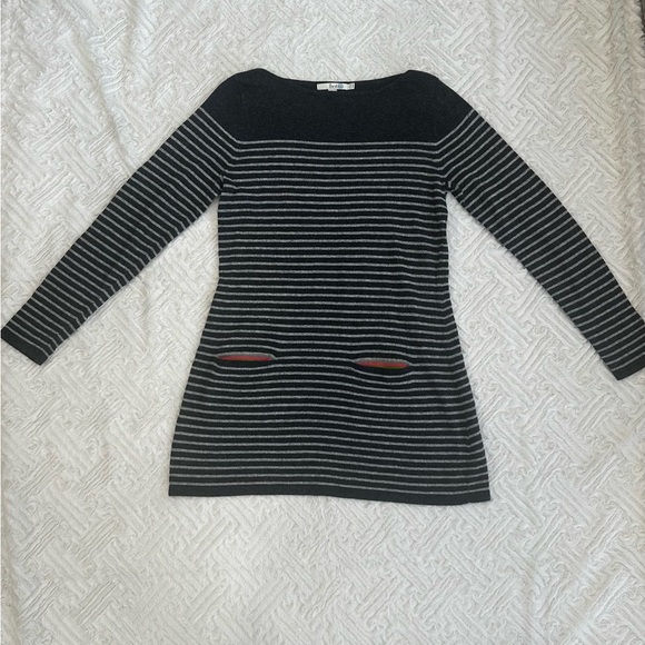 Boden Dresses & Skirts - Boden Sweater Dress Striped - Long Sleeve Women's - Size US 8 Front Pockets Gray
